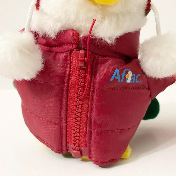 2008 Macys Aflac Plush Duck Talking Collectible Plush Duck Christmas Holiday - Picture 14 of 15